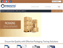 Tablet Screenshot of packingtest.com